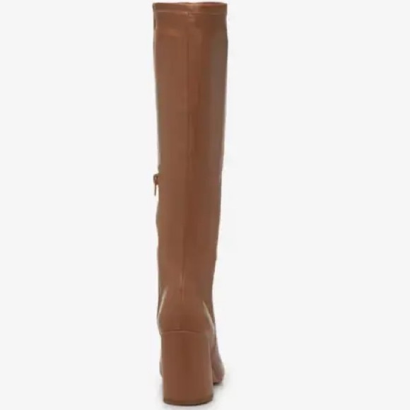 Lizah Knee High Stacked Block Heel Boots - Picture 4 of 9